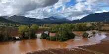 Maltempo nel Frusinate, esondato il fiume Amaseno: le immagini dal drone