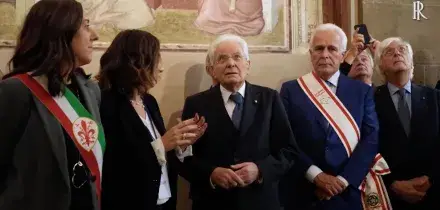 Il Presidente Mattarella visita la Basilica di Santa Croce