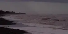 Maltempo, mare vorticoso alla foce del fiume: Ladispoli dopo l'ondata di pioggia