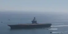 L'arrivo della portaerei Lincoln nel porto di San Diego