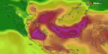 La macchia rossa gigante dal satellite mostra l'Indonesia coperta dalla foschia dopo gli incendi