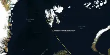 Timelapse dell'ultima posizione della nave russa sequestrata dalla Norvegia