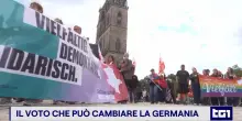I difensori della democrazia sfilano a Magdeburgo alla vigilia delle elezioni