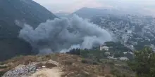 Fumo e distruzione nel Libano meridionale dopo gli attacchi israeliani