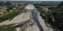 Siccit&agrave;, in Piemonte il fiume Sesia ora &egrave; ai minimi: drone sul novarese