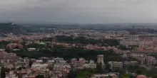 Maltempo nel Lazio, la linea temporalesca si avvicina a Roma: le immagini dal drone