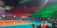 Eurovolley 2026 l&rsquo;ingresso degli azzurri sul campo di piazza del Plebiscito a Napoli &egrave; da brivido