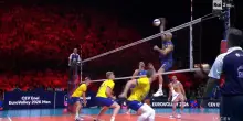 Europei di Volley. La schiacciata di Galassi &egrave; imprendibile: l'Italia vince il primo set