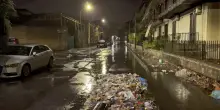 Maltempo nel catanese, ad Acicatena rifiuti accumulati sulle caditoie