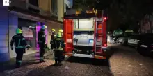 Incendio in un centro massaggi, i vigili del fuoco di Merano a lavoro
