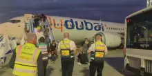 Il volo FlyDubai atterrato all'aeroporto internazionale Ben Gurion di Tel Aviv