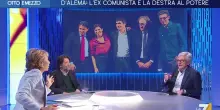 Gruber e D'Alema: "Vota alle primarie?" "Mi avvalgo della facolt&agrave; di non rispondere"