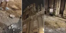 Palermo, cornicione si stacca da una chiesa: ferita turista 62enne