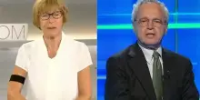 “Cos’è quella cosa che hai sul braccio?”, la gaffe di Mentana con la Gabanelli in diretta