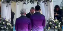 “Si è sposato a 75 anni”: le nozze del super vip italiano, in abito viola