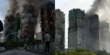 Hong Kong, almeno 55 i morti del maxi incendio. I soccorritori cercano sopravvissuti