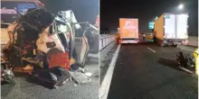 Auto incastrata sotto camion, l’incidente è spaventoso: immagini agghiaccianti