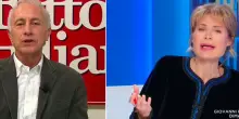 “Senza vaselina”. Travaglio provoca Lilli Gruber: la lite in diretta