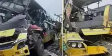 Incidente devastante: schianto tra due bus, ci sono morti e feriti
