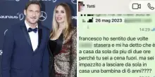 Il messaggio di Ilary Blasi a Francesco Totti: “Ma sei impazzito a lasciare da sola in casa una bambina di 6 anni?”