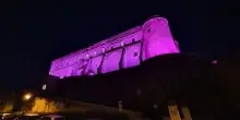 ESEO Italia: a Gaeta illuminato di magenta il Castello Aragonese
