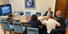 Ex Ilva, videoconferenza Urso con il sindaco di Taranto Bitetti