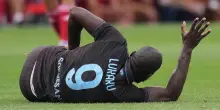 Calcio, per Lukaku infortunio serio: tre mesi di stop