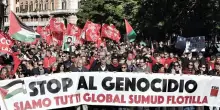 Sciopero generale Cgil e Usb per Gaza, scontro Landini-Salvini