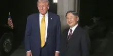 Trump ricevuto dall’Imperatore Naruhito a Palazzo Imperiale