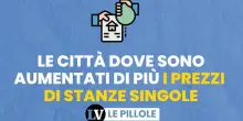 Le città dove sono aumentati di più i prezzi di stanze singole