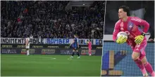Tensione dopo il gol di Sulemana: tifoso entra in campo e 'sfida' Svilar