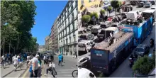 Napoli scudetto diretta bus scoperto: le festa di oggi con Conte live