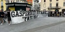 Gasperini verso la Roma, i tifosi dell'Atalanta scendono in piazza: striscione e cori