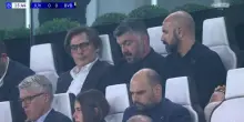 I due ct Gattuso e Montella in tribuna a vedere gli italiani e i turchi, Yildiz in primis