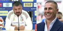 Gattuso e la battuta su Cannavaro che ridere tutti in conferenza: "Che cu... che ha, si mette il gel..."