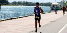 Spettacolo all'Idroscalo con i 2000 partecipanti di MilanoTRI e Milano10k