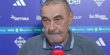 Sarri sconsolato dopo il ko Lazio: "Differenza tecnica evidente. Se la realtà è questa..."