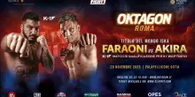 Oktagon Roma 2025: match clou Faraoni vs Akira Jr. per la cintura dei massimi di kickboxing