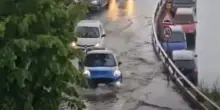 Maltempo, esondato il torrente Pora a Finale Ligure