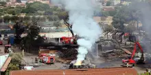 I video dell’esplosione del distributore di carburante a Roma