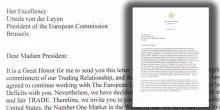 Dazi, il testo della lettera di Trump alla Ue