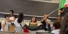 Blitz pro Pal in aula, interrotta lezione in Ateneo di Pisa