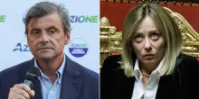Il confronto Calenda-Meloni in Senato