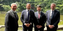 Matteo Salvini in Giappone, incontra i vertici di Honda e Toyota e studia il modello per il Ponte sullo Stretto