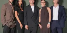 Apm Monaco celebra la collezione Automne con Elodie e Charles Leclerc a Milano