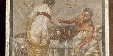 Pompei, restituito un mosaico erotico rubato da un soldato tedesco