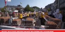 Belgio, realizzata frittata gigante per giorno Assunzione