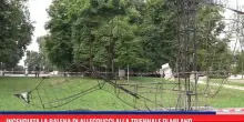 Incendiata la Balena di Allegrucci alla Triennale di Milano