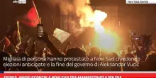 Serbia, nuovi scontri a Novi Sad tra manifestanti e polizia