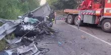 Frosinone, scontro nella notte sulla via Casilina: quattro morti